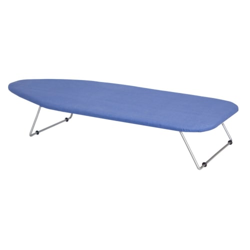 Table Top/Dorm Ironing Board, 29"x12.5", Blue Cover
